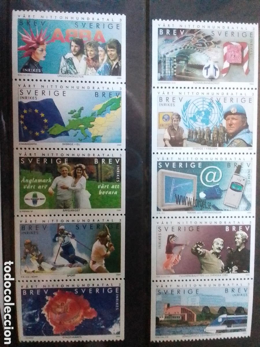 Sellos: A&ntilde;o 2000 completo de SUECIA - Foto 8