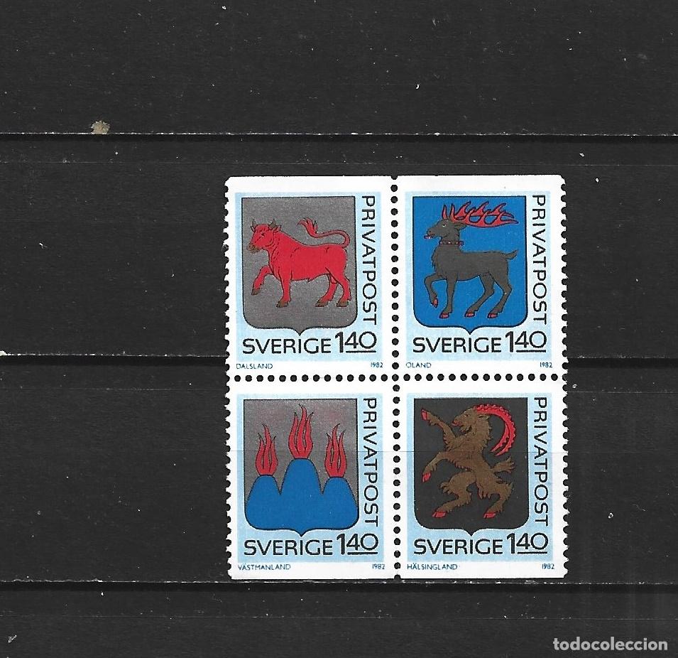 Sellos: SUECIA YVERT NUM. 1171/1174 SERIE COMPLETA NUEVA SIN GOMA