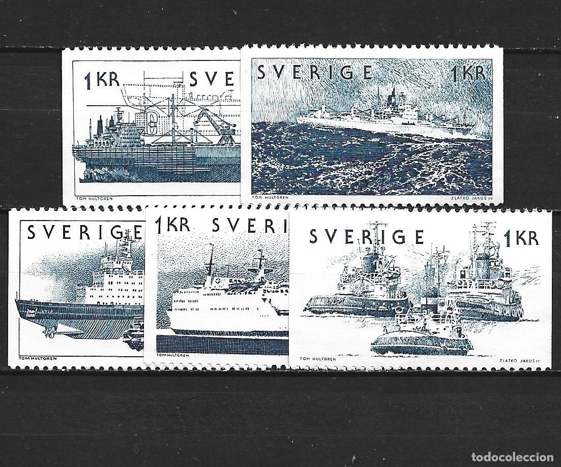 Sellos: SUECIA YVERT NUM. 860/864 SERIE COMPLETA NUEVA SIN GOMA