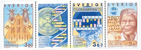 Sellos: 112615 MNH SUECIA 1989 PREMIOS NOBEL DE MEDICINA