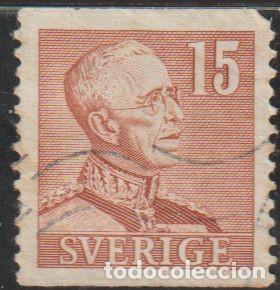 Sellos: Suecia 1941 Scott 302A Sello &ordm; Rey Gustav V Michel 257A Yvert 261 Sweden Stamp Timbre Su&egrave;de Briefmar