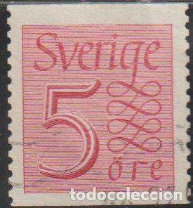 Sellos: Suecia 1951 Scott 430 Sello &ordm; Numeros Nuevo tipo de numeral Michel 366 Yvert 366 Sweden Stamp