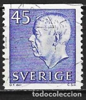 Sellos: Suecia 1967 - Mi 586A - YT 567 - El rey Gustavo VI Adolfo