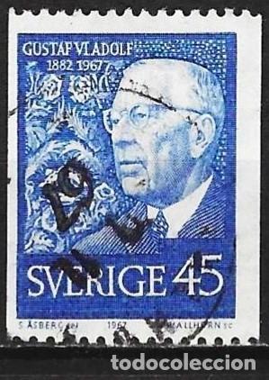 Sellos: Suecia 1967 - Mi 594C - YT 578 - El rey Gustavo VI Adolfo