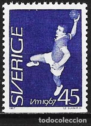 Sellos: Suecia 1967 - Mi 568 Du - YT 554a - Deporte : Balonmano - MNH**