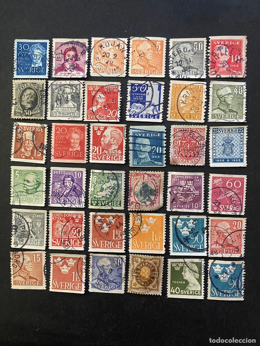 Sellos: Suecia, lote de sellos antiguos