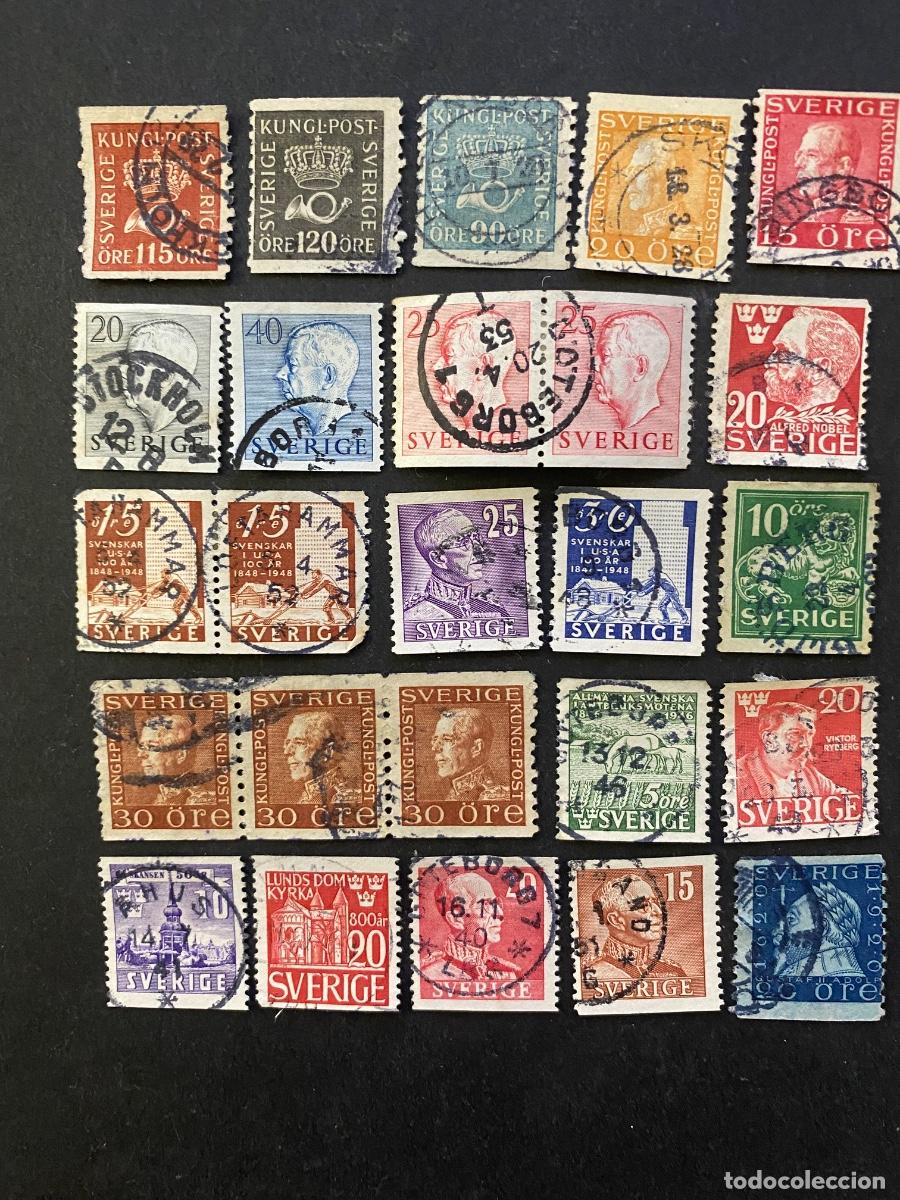 Sellos: Suecia, lote de sellos antiguos