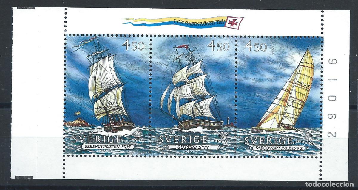Sellos: Su&egrave;de Bloc N&deg;22** (MNH) 1992 - Europa &rdquo;Christophe Colomb&rdquo;