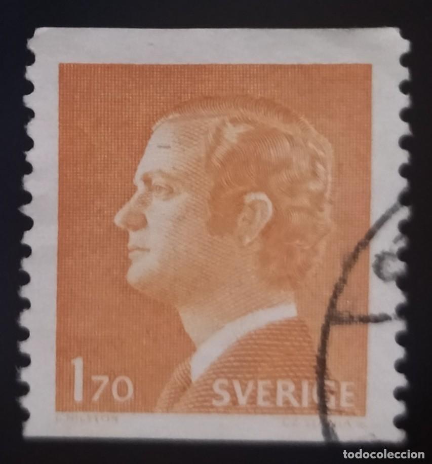 Sellos: SUECIA 1978 Gustavo Adolfo XVI USADO.