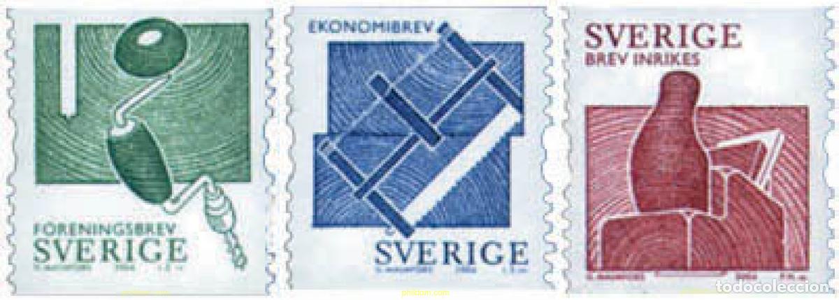 Sellos: 135249 MNH SUECIA 2004 UTILES PARA TRABAJAR LA MADERA