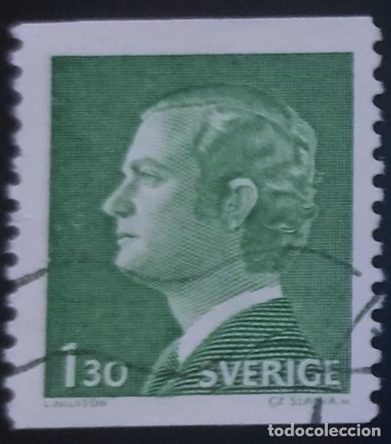Sellos: SUECIA 1976 Gustavo Adolfo XVI. USADO.
