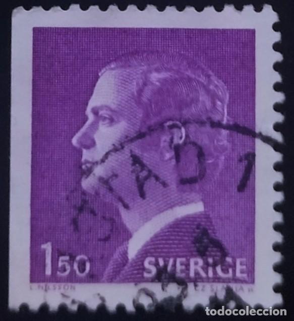 Sellos: SUECIA 1980 Gustavo Adolfo XVI. USADO.