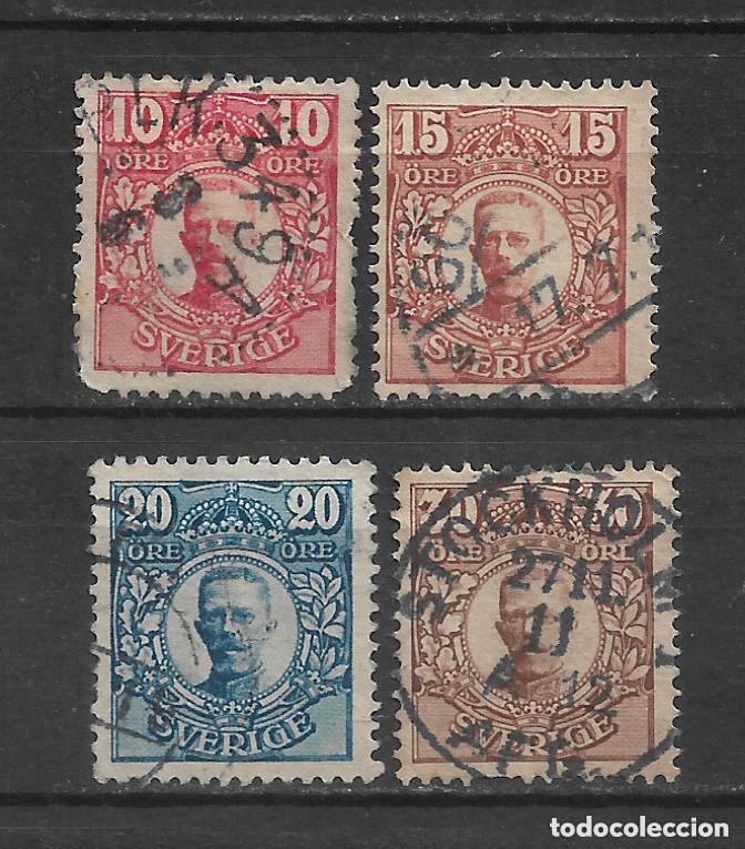 Sellos: Suecia 1910-19 sellos usados - 2/1
