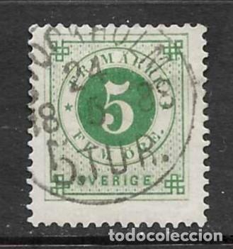Sellos: SUECIA- 1872-USADO- CIFRAS