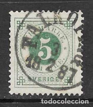 Sellos: SUECIA- 1872-USADO- CIFRAS