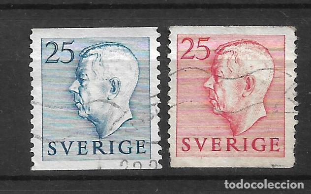 Sellos: suecia sellos gustavo VI usado - 19/28