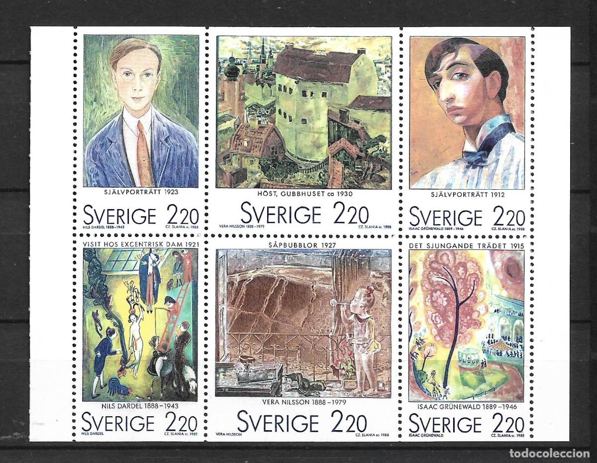 Sellos: suecia 1988 scott 1694-1699 ** mnh 5.80&euro; - 24/6