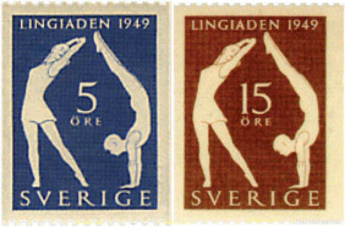 Sellos: 77956 MNH SUECIA 1949 2 CONGRESO MUNDIAL DE EDUCACION FISICA EN ESTOCOLMO