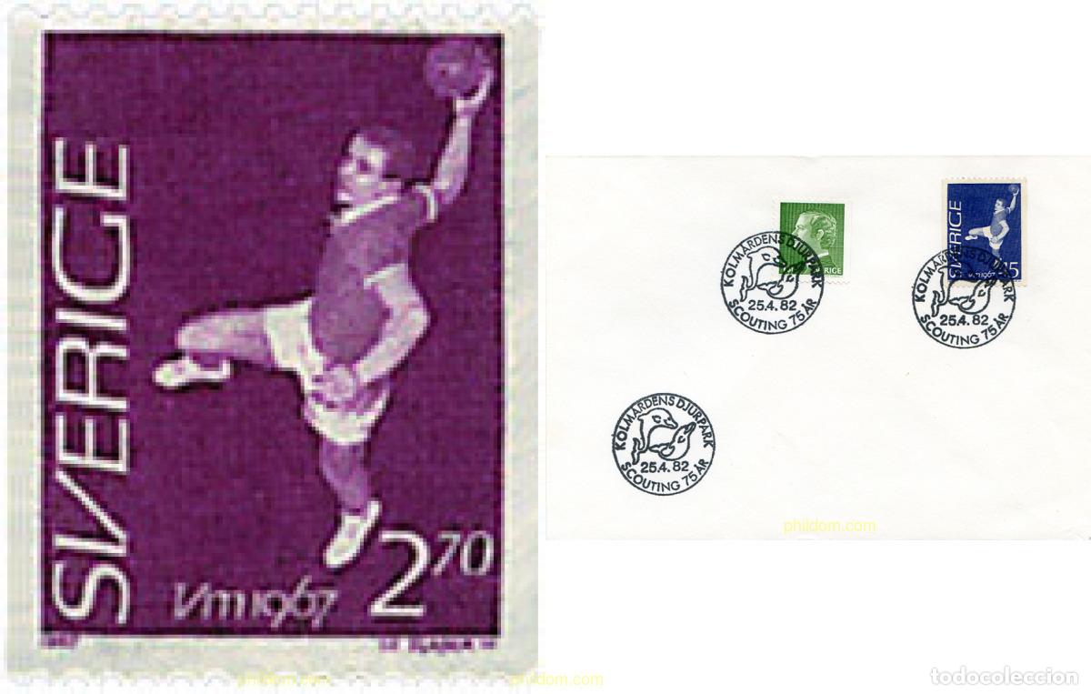 Sellos: 265411 USED SUECIA 1967 CAMPEONATOS DEL MUNDO DE BALONMANO