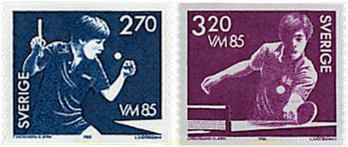 Sellos: 73775 MNH SUECIA 1985 CAMPEONATOS DEL MUNDO DE TENIS DE MESA EN GOTEBORG