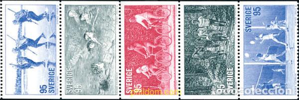 Sellos: 113141 MNH SUECIA 1977 DEPORTES POPULARES