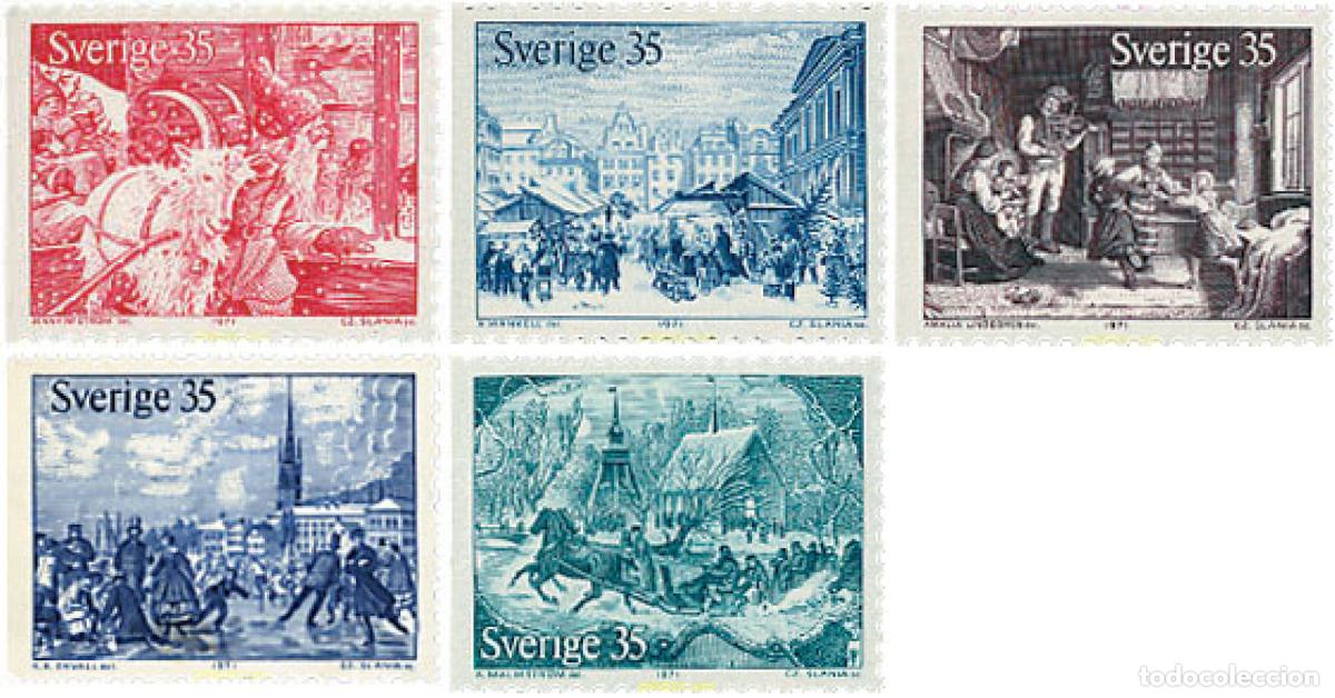 Sellos: 77948 MNH SUECIA 1971 NAVIDAD