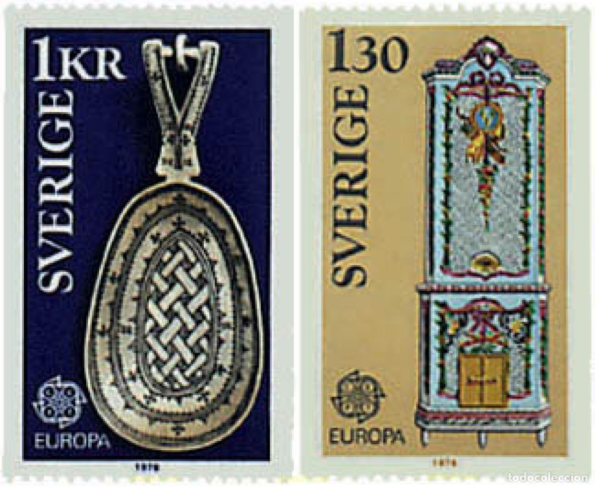 Sellos: 62298 MNH SUECIA 1976 EUROPA CEPT 1976 - ARTESANIA