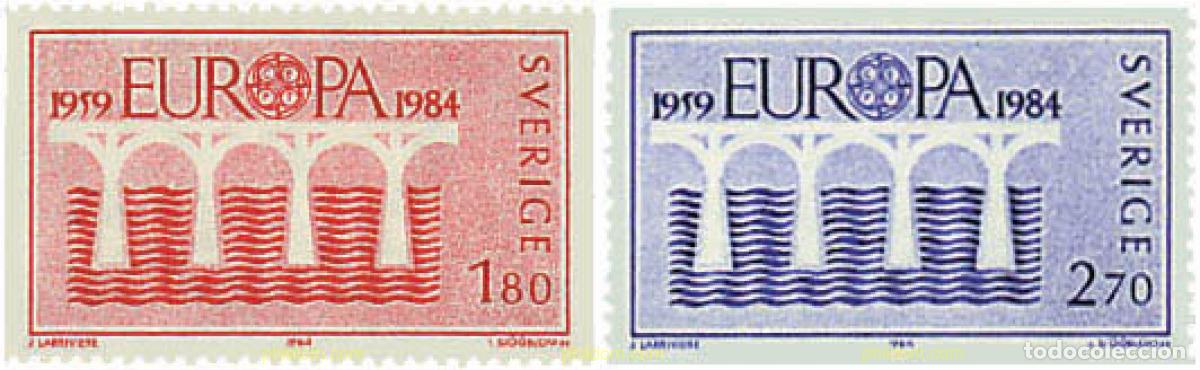 Sellos: 62578 MNH SUECIA 1984 EUROPA CEPT. 25 ANIVERSARIO DE LA CEPT