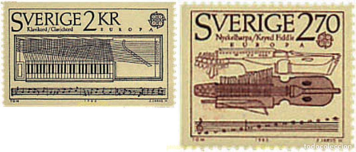 Sellos: 62609 MNH SUECIA 1985 EUROPA CEPT. A&Ntilde;O EUROPEO DE LA MUSICA