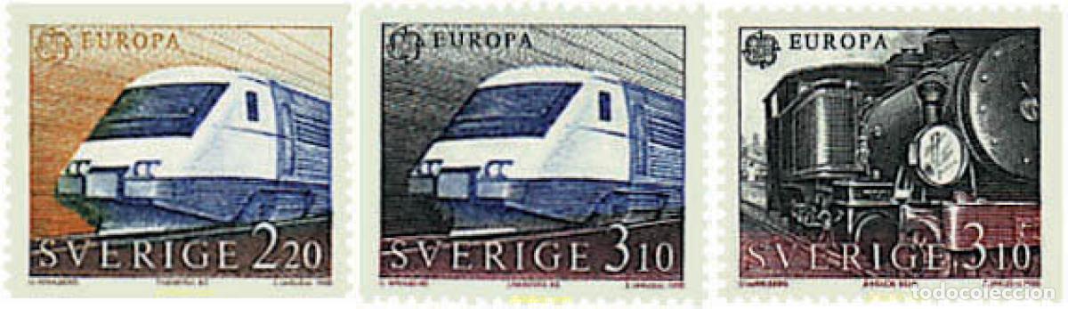 Sellos: 62707 MNH SUECIA 1988 EUROPA CEPT. TRANSPORTE Y MEDIOS DE COMUNICACION