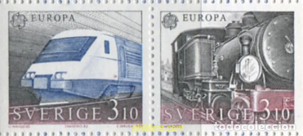 Sellos: 112330 MNH SUECIA 1988 EUROPA CEPT. TRANSPORTE Y MEDIOS DE COMUNICACION