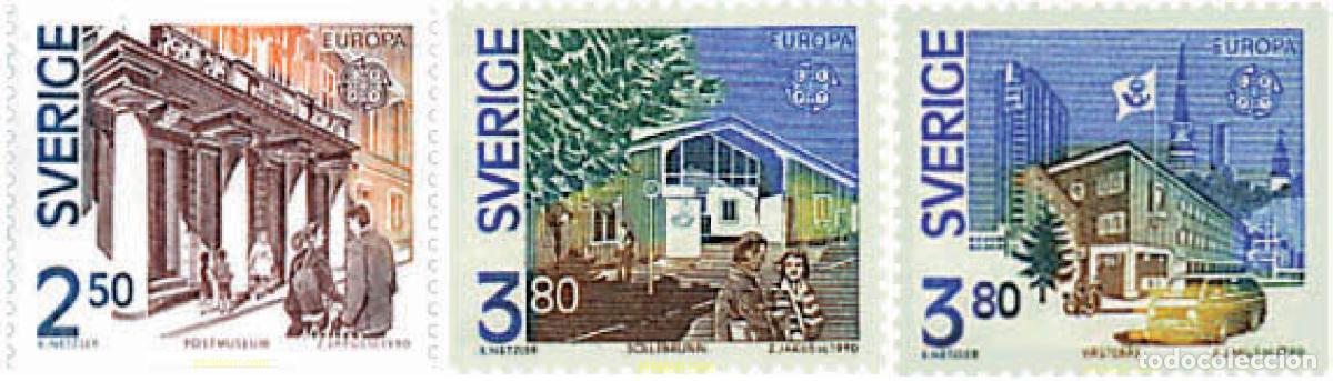 Sellos: 62783 MNH SUECIA 1990 EUROPA CEPT. OFICINAS POSTALES