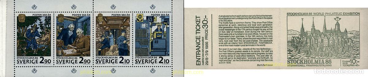 Sellos: 2753 MNH SUECIA 1986 STOCKHOLMIA 86. EXPOSICION FILATELICA INTERNACIONAL