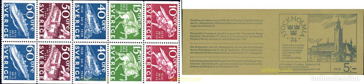 Sellos: 3023 MNH SUECIA 1972 STOCKHOLMIA 74. EXPOSICION FILATELICA INTERNACIONAL