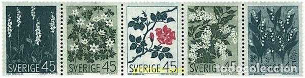 Sellos: 288522 MNH SUECIA 1968 FLORES SILVESTRES DE PAISES NORDICOS