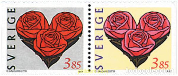 Sellos: 113805 MNH SUECIA 1997 SAN VALENTIN
