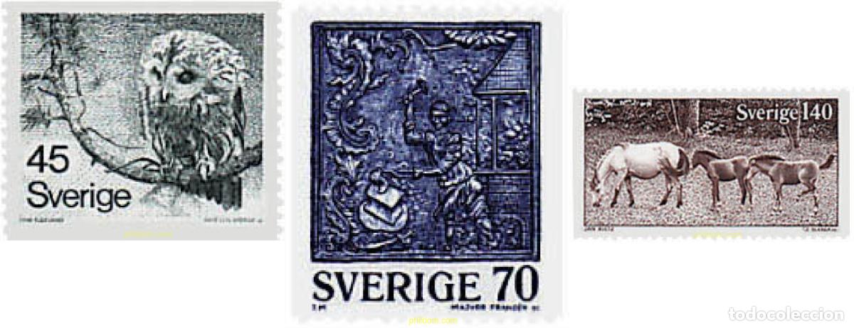 Sellos: 33748 MNH SUECIA 1977 MOTIVOS VARIOS