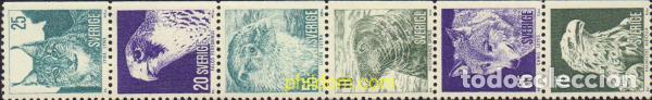 Sellos: 109051 MNH SUECIA 1973 FAUNA PROTEGIDA