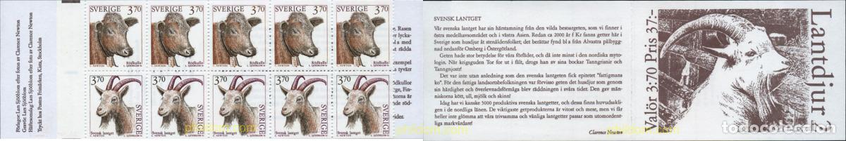 Sellos: 3144 MNH SUECIA 1995 ANIMALES DE CORRAL