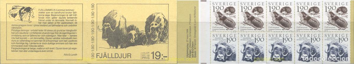 Sellos: 1122 MNH SUECIA 1984 FAUNA Y FLORA DE MONTA&Ntilde;A
