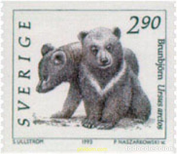 Sellos: 314776 MNH SUECIA 1993 FAUNA SALVAJE