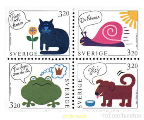 Sellos: 113411 MNH SUECIA 1994 SELLOS DE FELICITACION