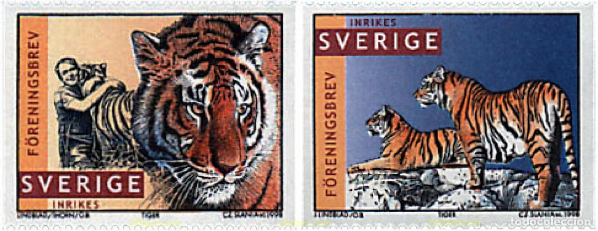 Briefmarken: 39481 MNH SUECIA 1998 LOS TIGRES DEL FOTOGRAFO JAN LINDBLAD