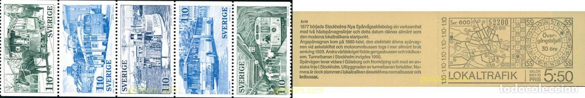 Selos: 3026 MNH SUECIA 1977 RETROSPECTIVA DEL TRAFICO LOCAL SUECO