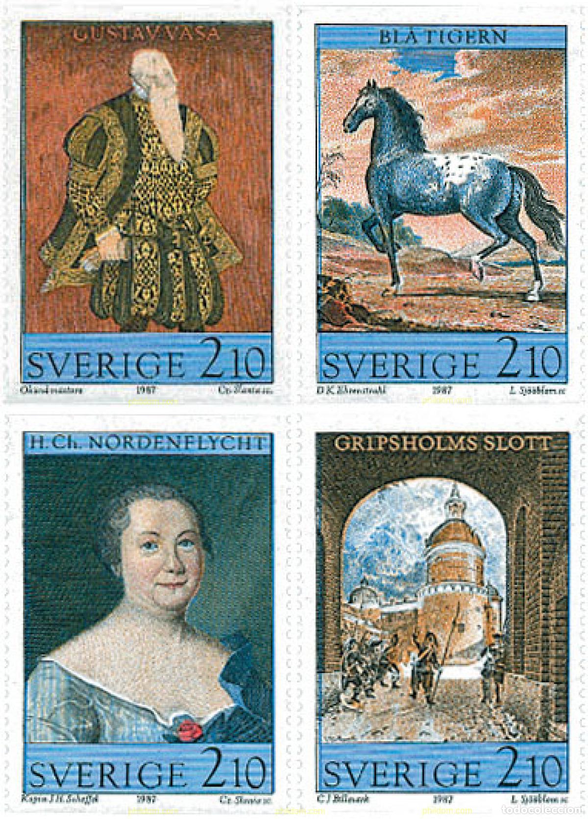 Sellos: 29498 MNH SUECIA 1987 450 ANIVERSARIO DEL CASTILLO DE GRIPSHOLM