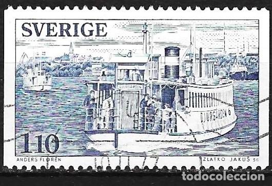 Stamps: Suecia 1977 - Mi 1001 - YT 982 - Barco : Ferry Djurgarden 6