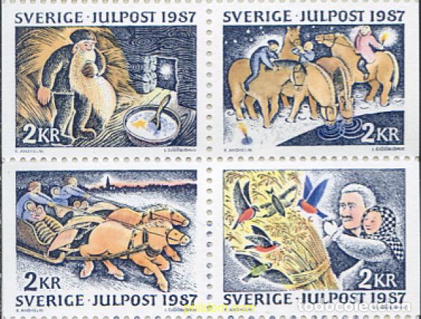Sellos: 112231 MNH SUECIA 1987 NAVIDAD