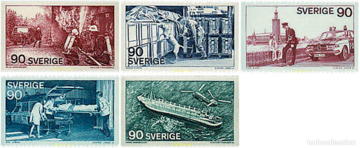 Sellos: 46635 MNH SUECIA 1975 VIGILAR, SALVAGUARDAR Y AYUDAR
