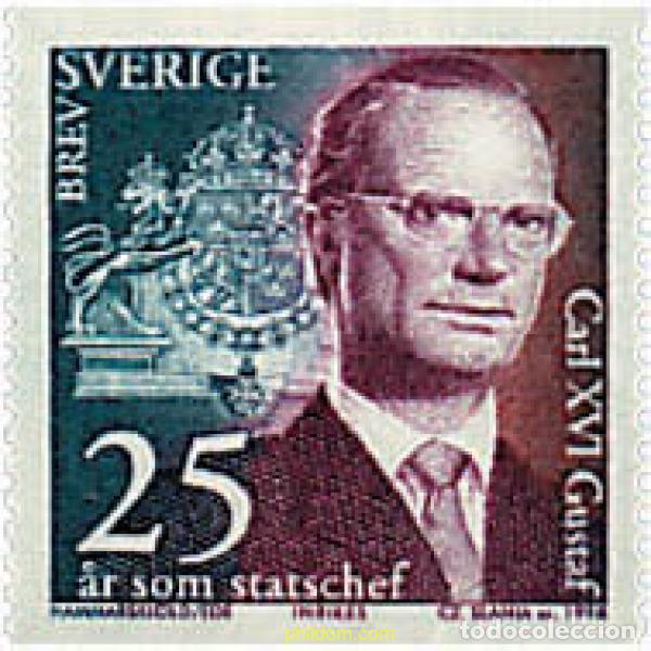 Sellos: 30687 MNH SUECIA 1998 25 ANIVERSARIO DEL REY CARLOS XVI GUSTAVO