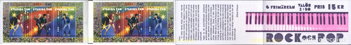 Sellos: 364011 MNH SUECIA 1991 MUSICA POP EN SUECIA